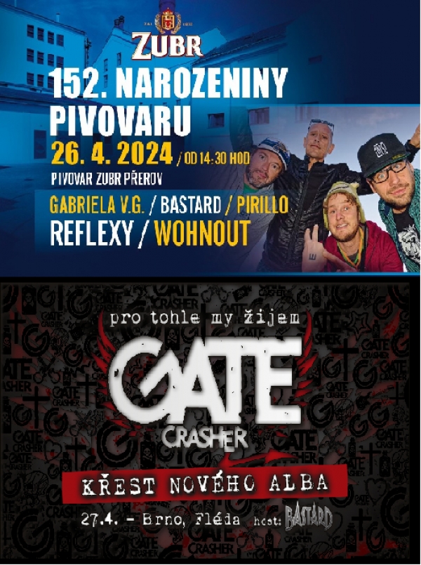 Rockový víkend v Přerově a Brně